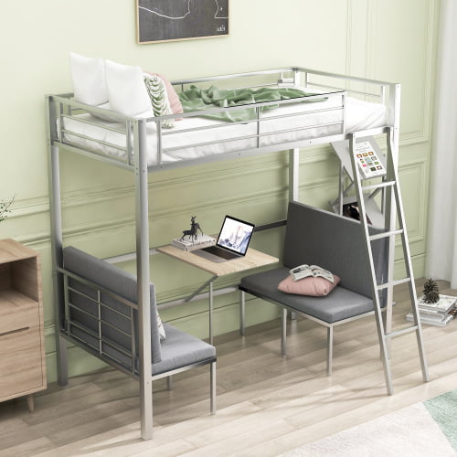 Metal Twin Loft Bed Size Over, Twin Loft Bed Under 200