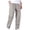 Gray, variant on WIZUTIZ Men's Cargo Pants Solid Color Thin Lightweight Elastic Waist Multi-Pocket Straight Leg Breathable Quick Dry Summer Outdoor Casual Hiking Work Trousers