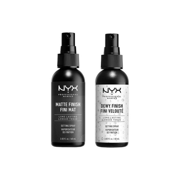 NYX PROFESSIONAL MAKEUP Makeup Setting Spray - Matte + Dewy Finish ( Pack Of 2), Vegan Formula