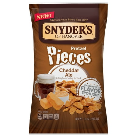 Cheddar Pretzel - Snyder's of Hanover Pretzel Pieces, Cheddar Ale, 10 Oz