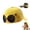 Yellow, variant on Pilot Goggles Baseball Cap, Vintage Aviator Style Cotton Hat with Goggle Detail for Travel Outdoor Casual Wear