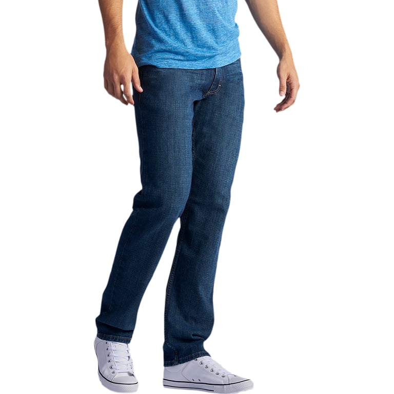Lee Men's Regular Fit Straight Leg Stretch Jeans - Walmart.com