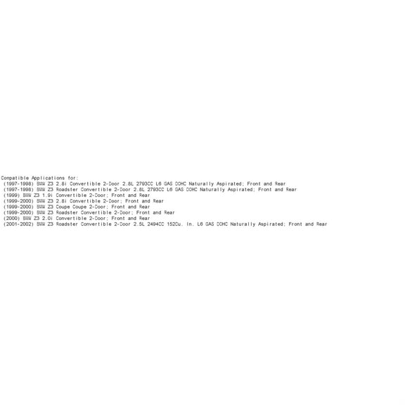 R1 Concepts Wdpn2 31005 R1 Concepts Brake Rotor Carbon Coated Fits select: 2000 BMW Z3 2.8, 2001 BMW Z3