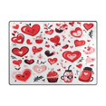 thumbnail image 3 of Icon Valentine's Day Style 63''x48'' Plush Memory Foam Bath Mat, Soft, Absorbent, Non Slip, Durable, 3 of 7