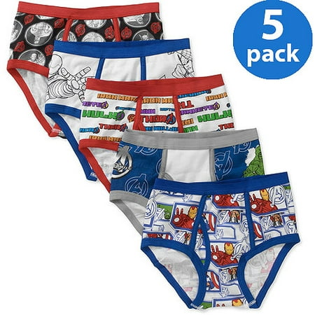 Marvel Avengers Boys Underwear, 5 pack, Size 4