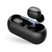 Bluetooth Wireless Earbuds, QCY T1C Earphones with Microphone for Android iPhone with Charging Case Waterproof Stereo in-Ear Headphones