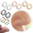 thumbnail image 4 of Nose Jewelry for Women Nose Ring Spiral Double Piercing Nostril for Girls Platform Nose Jewelry Nose Nose Ring Nostril Piercing Jewelry Nose Ring for Piercing Nostril Nose Jewelry||,One Size,Rainbow, 4 of 9