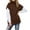 Coffee, variant on Lindreshi Winter Vest for Women Clearance Women Round-neck Multicolor Knitted Solid Sweater Casual Fashion Vest Jacket Coat Tops