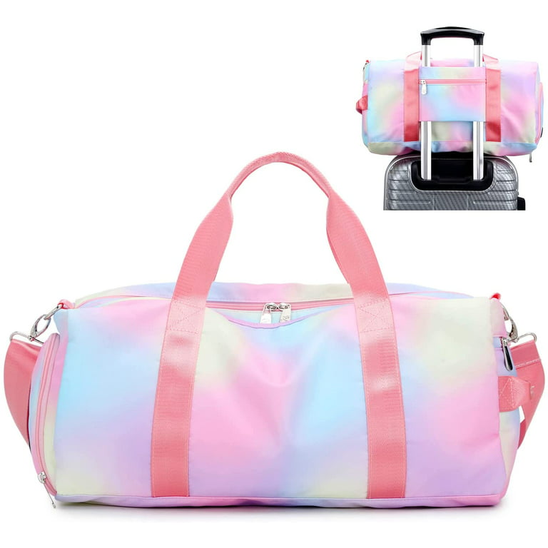 YINYUN Women Girls Travel duffle Bags with Shoe Compartment Wet