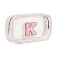 thumbnail image 1 of Almacenamiento PVC Bordida Bags Cosmetic Bolet Transparent Letter Bag () Rojo Blanco, 1 of 7