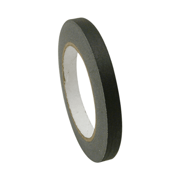JVCC JV497 Black Masking Tape: 1/2 in. x 60 yds. (Black)
