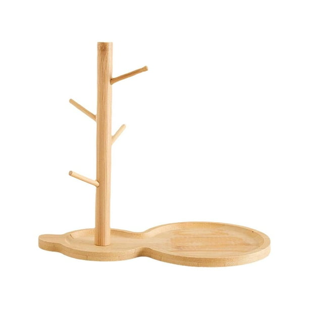Ruifaya Bandeja con forma de panda, escultura para la entrada, llavero, figura de animal para el hogar