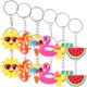 thumbnail image 5 of KAKOWELY 24 llaveros estilo hawaiano para colgar en bolsas, decoración para fiestas en la playa, 5 of 5