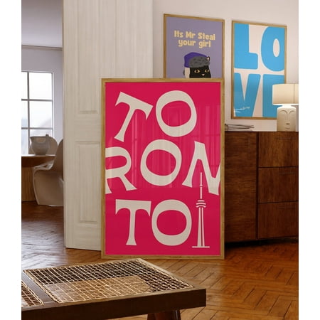 Toronto Travel Print-Toronto Canada Travel Exhibition Print-Cute Trendy Wall Art-Toronto City Typography Poster-Minimalist Printable Art Wall Art, Modern Wall Decor, 8x12 UNFRAMED