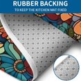thumbnail image 4 of Pioneer Flower Floral Print Pattern Bathroom Rugs Sets 3 Piece,Toilet Cover Set,Absorbent Non Slip Bathroom Mats Sets with U-Shaped Contour Rug Toilet Rug Set, 4 of 5