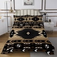 thumbnail image 2 of Western Boho Bedspread Set Twin,Aztec Coverlet Set Tribal Arrow Quilt Set Rustic Home Decor,Bohemian Stripes Western Room Decor for Teen Southwestern Decor,Black Brown, 2 of 4