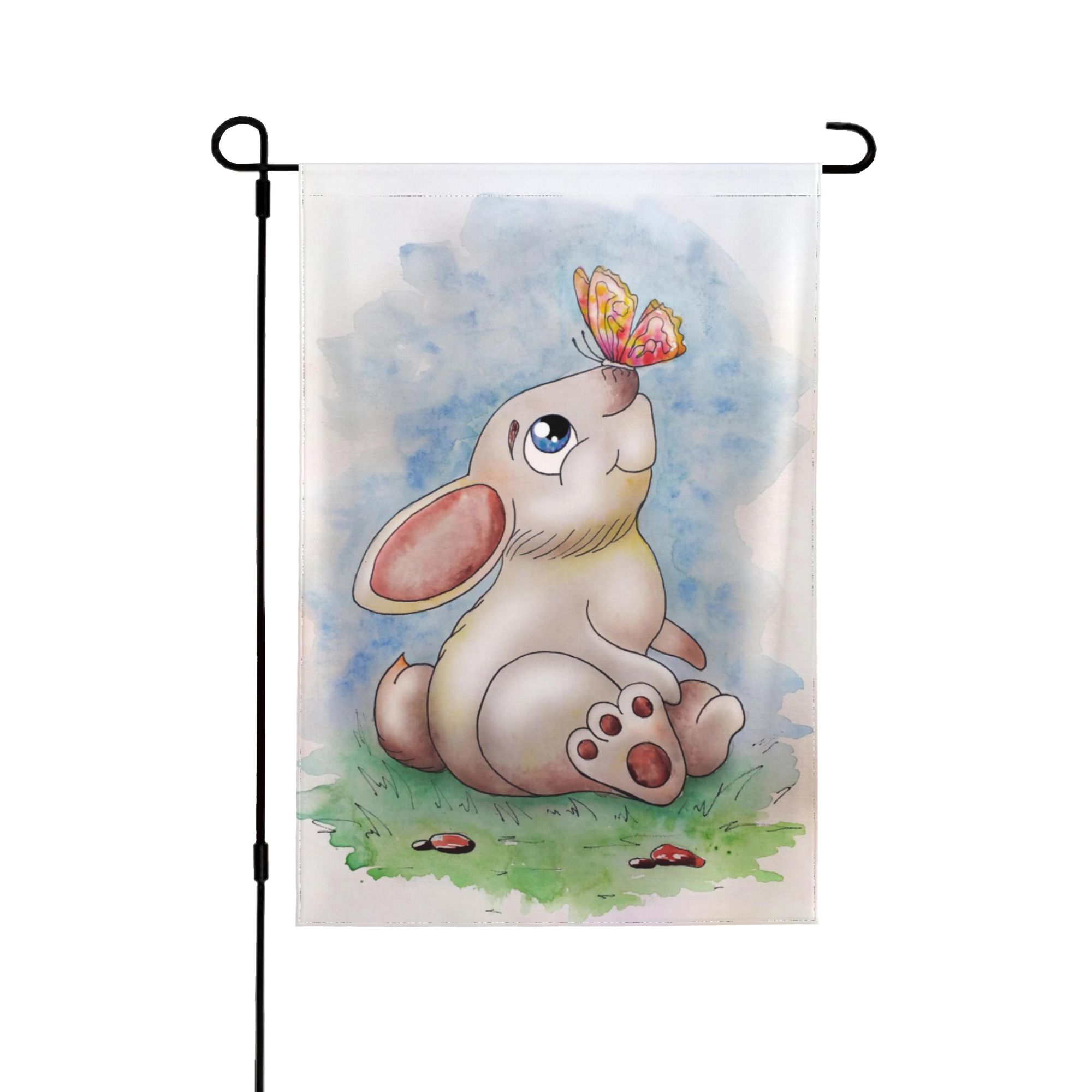 XMXY Rabbit Story Childhood Garden Flags Double Sided,Farmhouse Holiday ...
