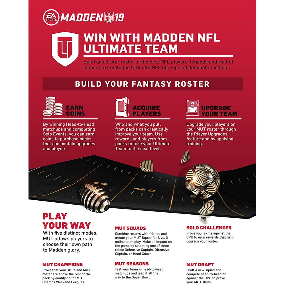 Madden NFL 19 MUT 5850 Points Pack, Electronic Arts PC , 886389174101