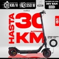 thumbnail image 3 of Scooter Eléctrico G1 Bikeon 350W Batería de Litio 36V 8Ah  Llantas de Aire con Cámara 8.5”  Freno de Disco Direccionales en Manubrio Autonomía 30 km IPX4  Plegable, 3 of 9