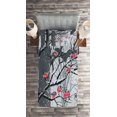 thumbnail image 2 of Ambesonne Winter Quilted Coverlet 2 Pcs, City Park Snow Cold, Twin Size, Grey Coral, 2 of 2