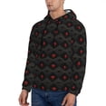 thumbnail image 3 of Haiem Red Poker Patterned Men's Hoodie with Kangaroo Pocket - Ideal Pullover Sweatshirt for Daily Wear, Travel, and Home-XX-Large, 3 of 7