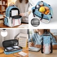 thumbnail image 5 of Yspwyqan Boys Backpack And Lunch Box Set, 4 Piece School Backpack Set with Lunch Bag Pencil Case Water Bottle Bag, for Boys Baseball Blue Ice Cream Drip School Bags, 5 of 7