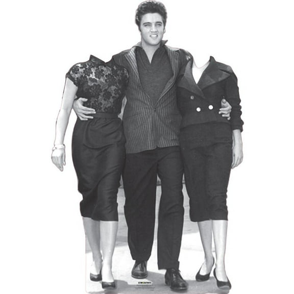SC2556 Elvis Stand-In 2 Women Cardboard Cutout Standee Standup