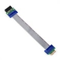 thumbnail image 1 of Ccdes Flat Ribbon Cable, PCI Express Ribbon Cable,PCI-E Professional 1X 4X 8X 16X Male to Female VGA Graphics Card Extended Ribbon Cable, 1 of 4