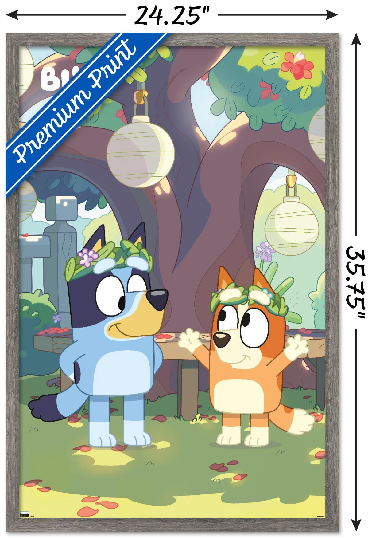 Bluey - Duo Wall Poster, 22.375" x 34", Framed