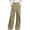 Khaki, variant on Pants for Women High Elastic High Waisted Button Casual Straight Leg Pants Khaki XL