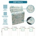 thumbnail image 6 of Fall Green Blue Leaves Table Runner-Cotton Linen- 72 Inch Holiday Dresser Scarves, Pastoral Botanical Autumn Plant Tablerunner for Kitchen Coffee/Dining Bedroom Living Room Dinner Scarf Décor 13x72, 6 of 7
