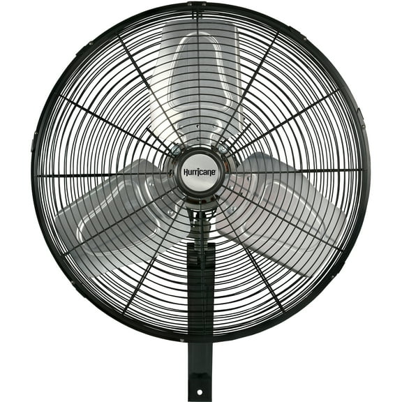 Open Box Hurricane 20" Pro Classic Oscillating Wall Mount Fan, Black