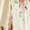 Apricot color/Summer floral color, variant on 2026 New European and American Style Women's V Neck Ruffle Short Sleeve Self Tie Waist Floral Print Pleated Maxi Dress