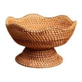 thumbnail image 3 of Cesta de frutas con patas, cesta de frutas tejida, cesta decorativa multiusos para servir refrigerios pequeño, 3 of 9