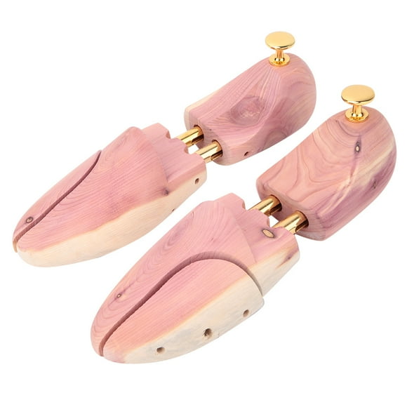 FYBTO 2Pcs Red Cedar Wood Moistureproof Anti Deformation Anti Wrinkle Adjustable Shoe Tree(45 46)-0905