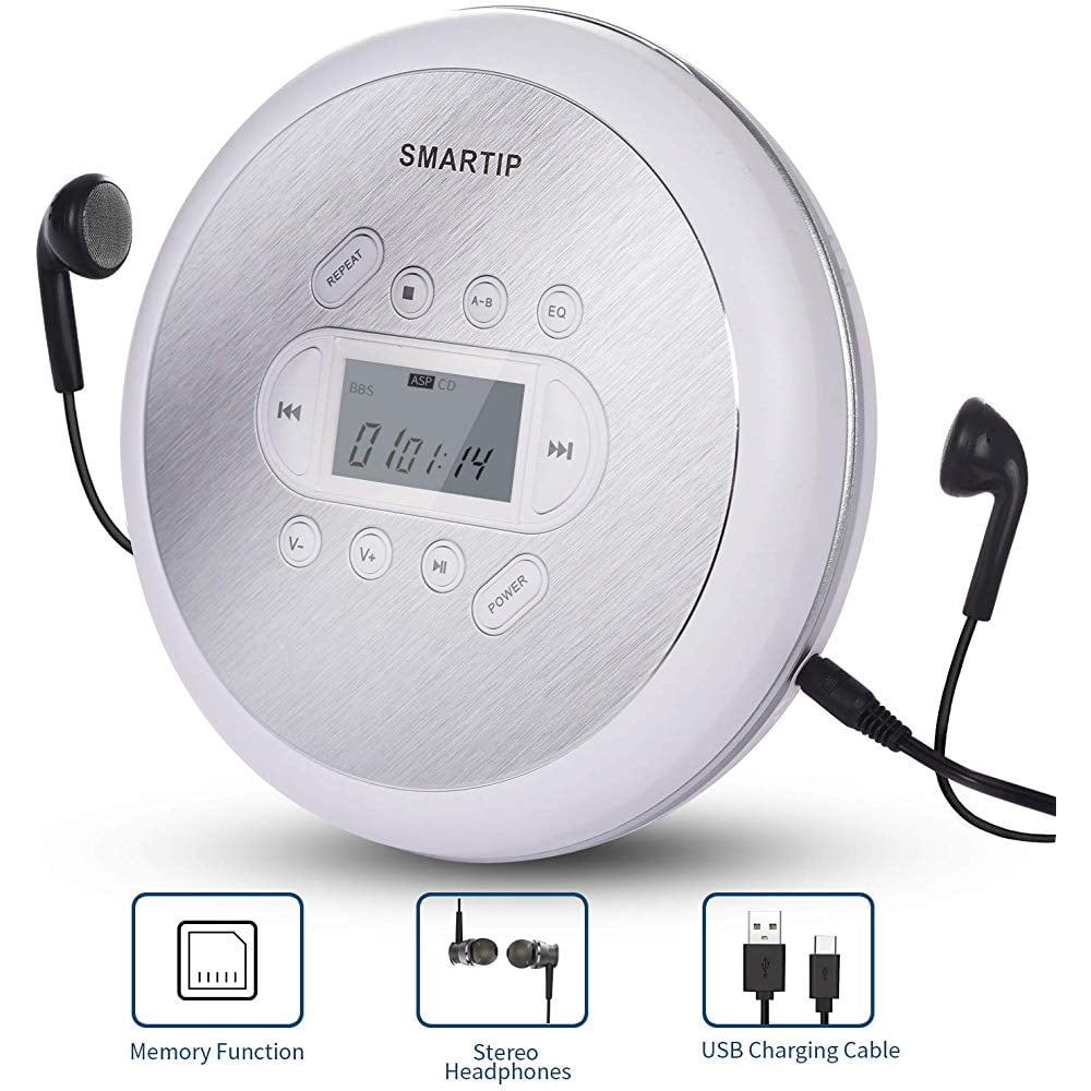 Portable CD Player Personal Compact Disc Player with LCD Display Stereo