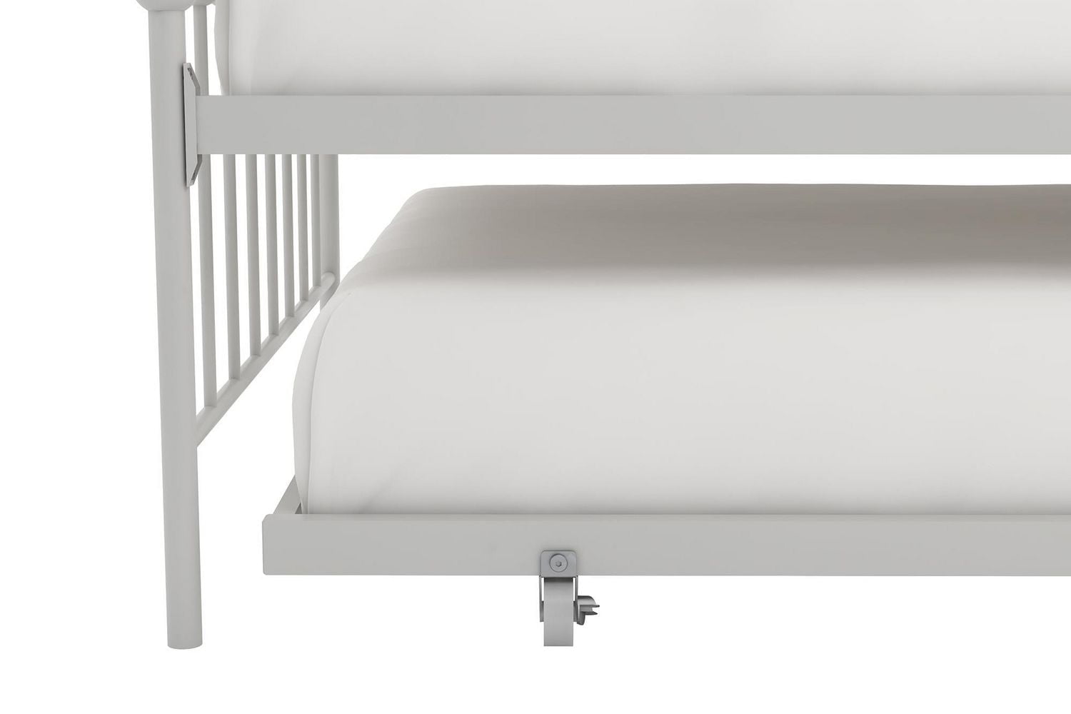 Novogratz Bright Pop Metal Daybed with Trundle, Off White, Twin