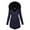 Blue, variant on Winter Jackets for Women Ski Jacket Women Plus Size Winter Coat Lapel Collar Long Sleeve Jacket Vintage Thicken Coat Jacket Winter Coats for Women, Black L