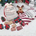 thumbnail image 3 of El bolso de la Navidad santa despide el bolso de lazo del bolsillo del paquete de la lona, el día de fiesta y el regalo del fiesta, 3 of 4