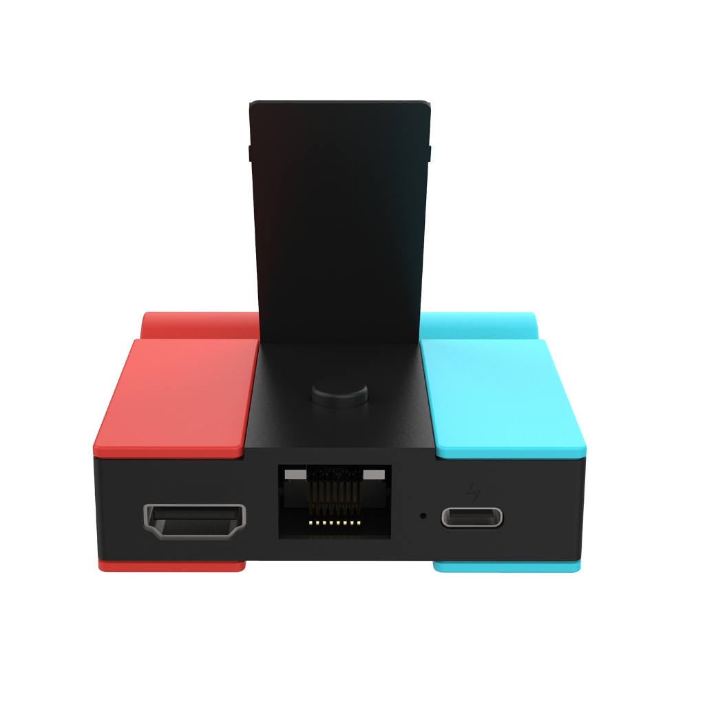 lanema USB Adapters Gaming Accessories TV Dock RJ45 Ethernet-4K HDMI-compatible USB3.0 Hub- PD-Charging Docking Station for NS