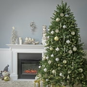 National Tree Company Pre-Lit Artificial Christmas Tree, Green, Dual Color Lights, Includes PowerConnect and Stand, 7.5 Feet