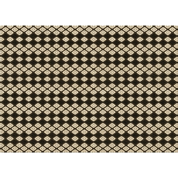 Ahgly Company Indoor Rectangle Patterned Midnight Gray Area Rugs, 2' x 3'