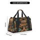 thumbnail image 3 of Disketp Surreal Meditating Cat Bolsa de Viaje Tipo Duffle, Bolso de Mano para Fin de Semana para Mujer, Bolsa de Gimnasio Ligera para Hombre, Esencial para Viajes, 3 of 7