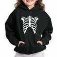 thumbnail image 2 of HomeDM Kids Boys Girls Sweatshirts Casual Long Sleeve Hoodie Sweatshirts with Pocket Graphic Sweatershirt Pullover Tops - Black/4-5 Years, 2 of 5