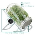thumbnail image 2 of 1 Sets of Stainless Steel Can Lids Suitable for Wide Mouth Mason Jar Canning Organic Sprouts Broccoli Lentil Seeds, 2 of 8