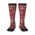 thumbnail image 2 of Picia Women Crew Soft Moisture-wicking Socks Fire Sign Pattern Design Cotton Socks, One Size fit All, 2 of 9