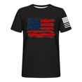 thumbnail image 4 of CFLVAEK American Flag Shirts Men Big and Tall 4th of July Tshirts Casual Short Sleeve Summer T Shirts Loose Crewneck Independence Day Patriotic Tops L, 4 of 6