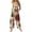 Pink -AA38, variant on Christmas Outfit Women Romper Wide Leg Funny Christmas Snowman Graphic Plus Size Sleeveless Casual Jumpsuit with Pockets Multicolor L