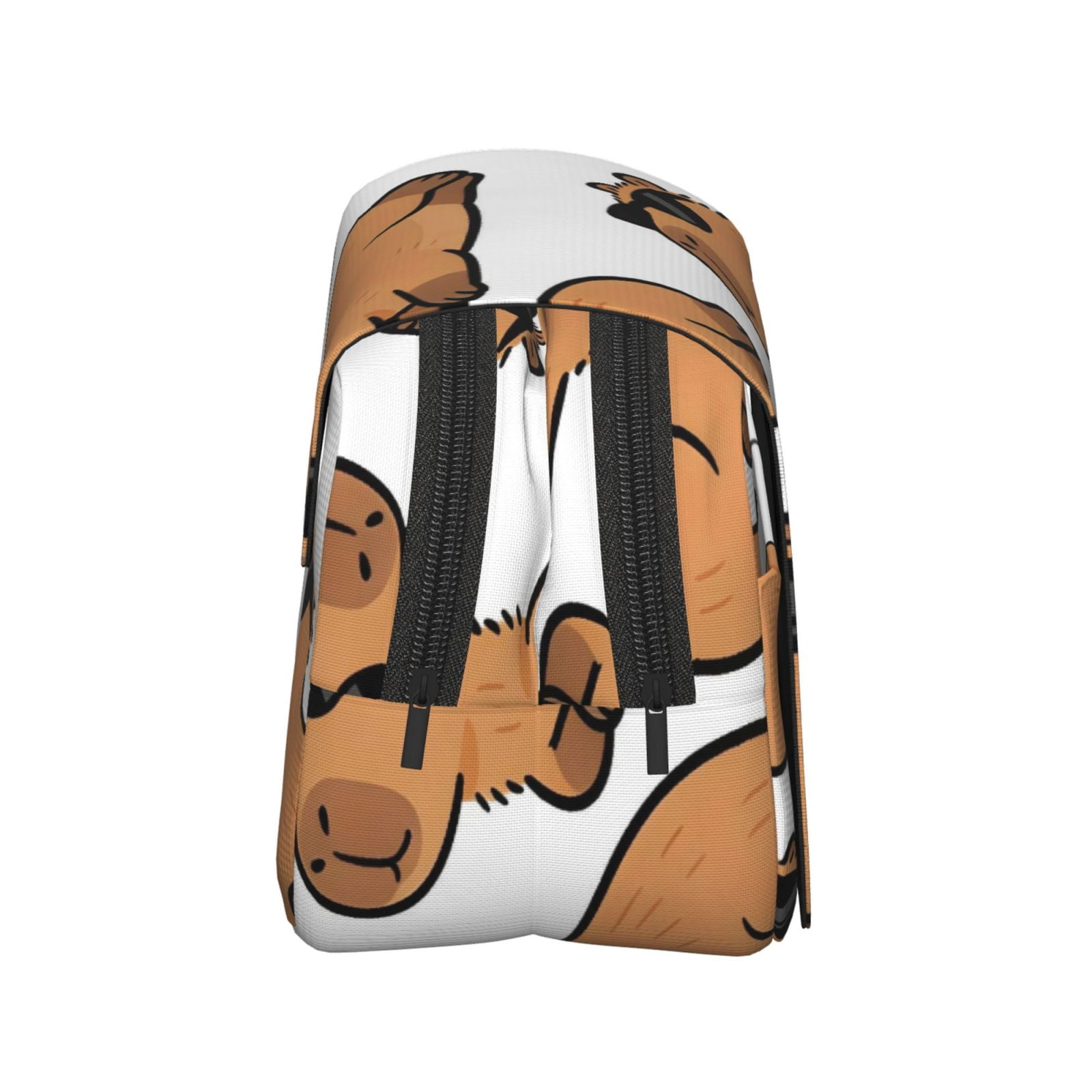 Large-Capacity Flip-Top Double-Layer Pencil Case, Multi-Functional Pocket Pen Case, Durable Stationery Organizer Cartoon Capybara (5)