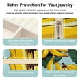 thumbnail image 3 of Banana Travel Portable Square Necklace Holder with Earring Holder, Display Case - Travel Organizer for Rings, Earrings, Necklaces, Bracelets - Suitable for Girls and Women, 3 of 6